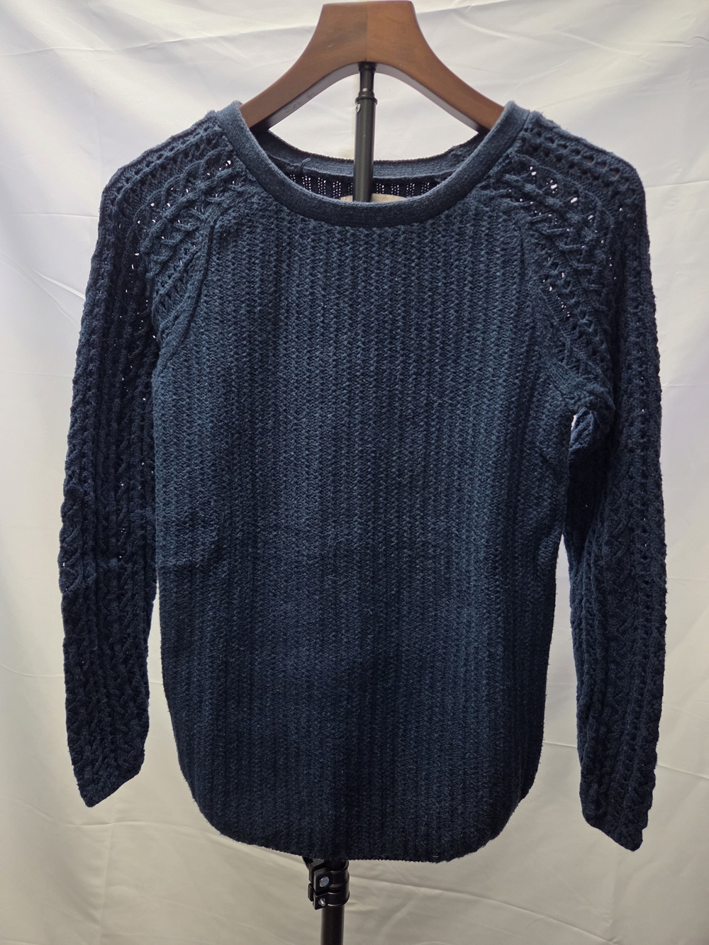 LOFT Dark Navy Knit Crewneck Sweater